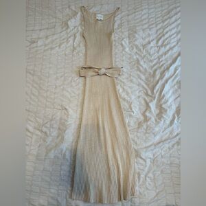 Tan knit dress